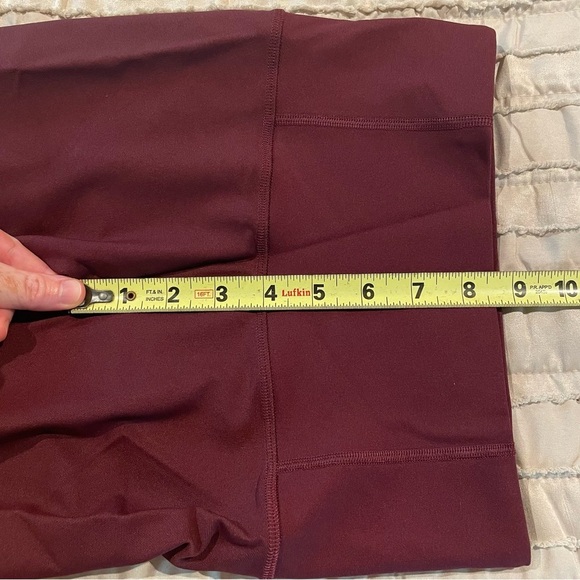 Lululemon Zoned In Tight Leggings 27" Full Length Cassis Maroon 4 W5BBNS Workout - Picture 10 of 11